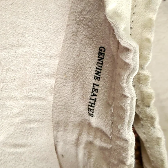 Genuine Leather Old Navy Cream/Beige Ballet Flats - Picture 3 of 4